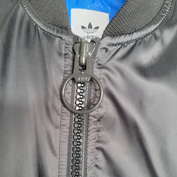 ADIDAS // Cropped Bomber Jacket - Picture 3 of 9